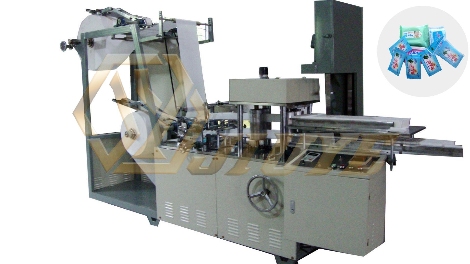 JY-ZD200(一出四)新型高速全自動無紡布濕巾折疊機